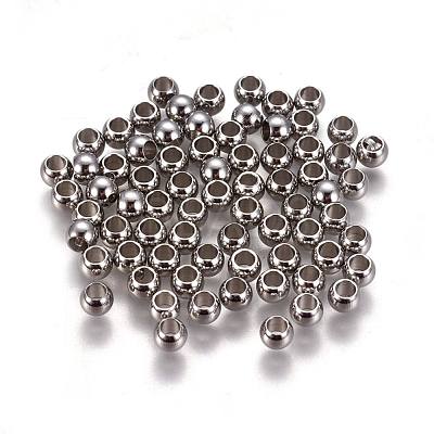 Tarnish Resistant 304 Stainless Steel Spacer Beads STAS-L222-42B-P-1