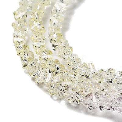 Transparent Glass Bead Strands GLAA-H023-03F-1