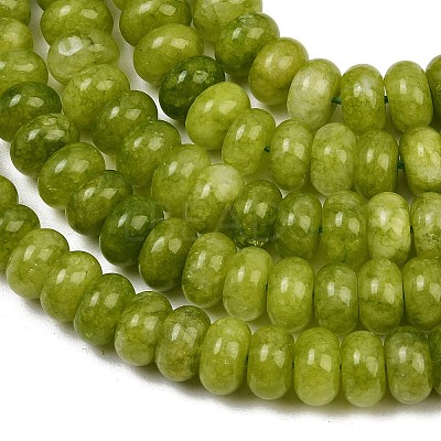 Dyed Natural White Jade Beads Strands G-G107-A40-01-1
