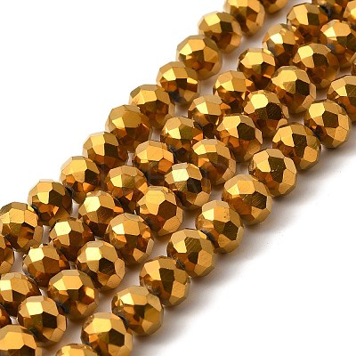 Electroplate Transparent Glass Beads Strands LS-EGLA-A034-T8mm-UA01-1