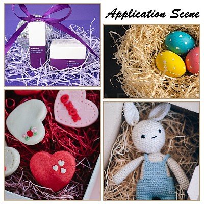 Decorative Raffia Tissue Scraps Paper Packing Material LS-DIY-Q017-10-1