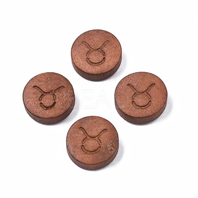 Laser Engraved Wood Beads WOOD-S053-53F-1