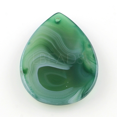 Natural Striped Agate/Banded Agate Pendants G-S208-03-1