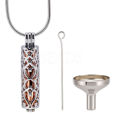 DIY Stainless Steel Pendant Necklaces Making Kits DIY-CN0003-75RG-1