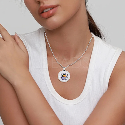 16Pcs 4 Colors Iron Ball Chain Necklaces Making NJEW-DR00011-1
