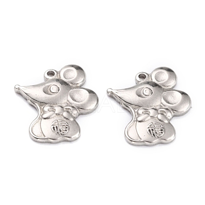 Non-Tarnish 304 Stainless Steel Pendants STAS-O145-39P-1