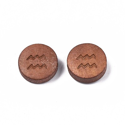 Laser Engraved Wood Beads WOOD-S053-53B-1