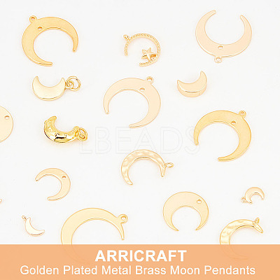24Pcs 12 Style Brass Charms KK-AR0002-63-1