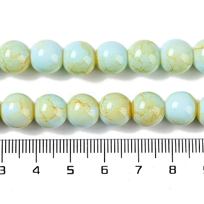Baking Paint Glass Bead Strands GLAA-H031-01C-08-1