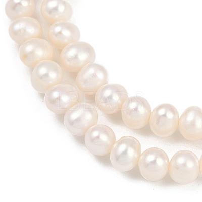 Natural Cultured Freshwater Pearl Beads Strands PEAR-I007-07Y-10A-1
