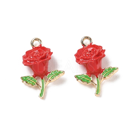 Alloy Enamel Pendants AL-CBA1C50-03G-01-1