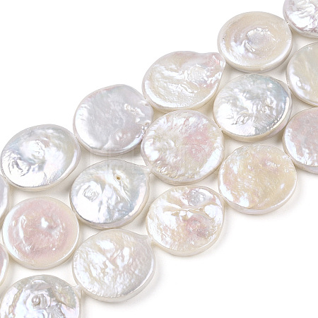 Baroque Natural Keshi Pearl Beads Strands PEAR-S018-03G-1