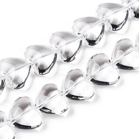 Transparency Glass Beads Strands GLAA-T023-13B-1