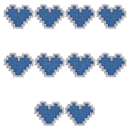 10Pcs Hotfix Glass Rhinestone DIY-WR0004-87B-1