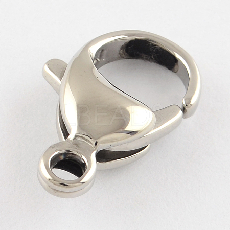 Tarnish Resistant Polishing 316 Surgical Stainless Steel Lobster Claw Clasps STAS-R072-09-1