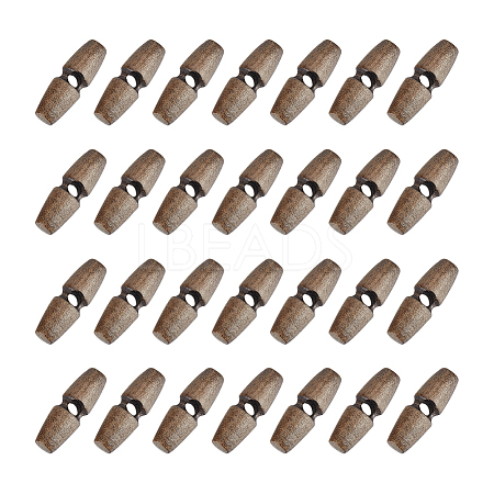 50Pcs 1-Hole Wood Buttons BUTT-UN0001-27A-1