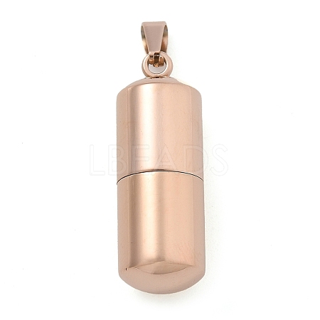304 Stainless Steel Openable Urn Ashes Pendants STAS-M084-05B-1