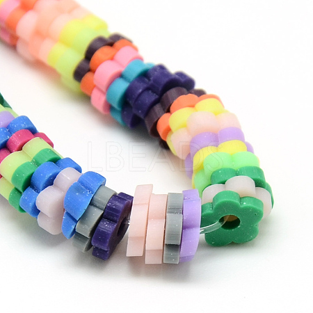 Polymer Clay Bead Strands X-CLAY-T001-A06-1