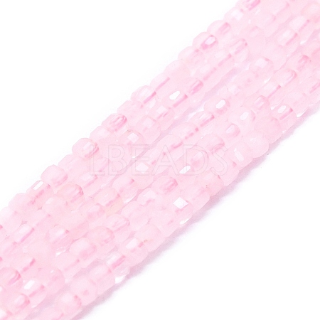 Natural Rose Quartz Beads Strands G-P457-B01-50-1
