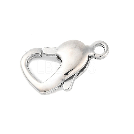 Tarnish Resistant 304 Stainless Steel Lobster Claw Clasps X-STAS-H002-1