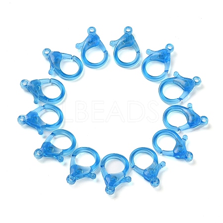 Transparent Plastic Lobster CLaw Clasps KY-H005-A09-1