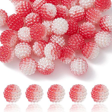 Imitation Pearl Acrylic Beads OACR-FS0001-42G-1