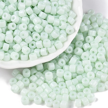 Opaque Baking Paint Glass Seed Beads SEED-T008-02M-1