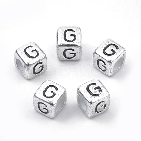 Plated Acrylic Beads PB43C9308-G-01-1