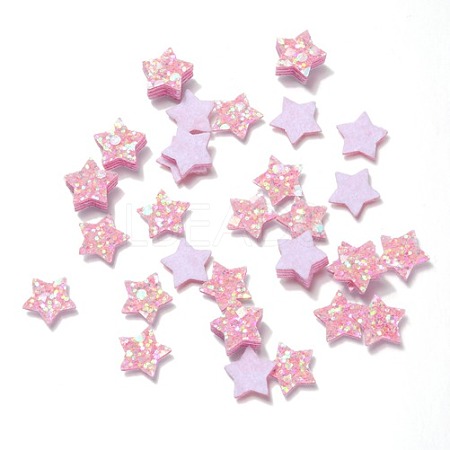 Glitter Non Woven Fabric Decoration Accessories AJEW-WH0002-11F-1