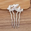 Alloy Hair Comb Findings PW-WGDE38F-01-1