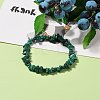 Natural Malachite Chip Beads Stretch Bracelets BJEW-JB05765-04-4