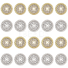 20Pcs 2 Colors Alloy Buttons BUTT-GF0004-09-7