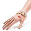 6Pcs 6 Style Natural & Synthetic Mixed Gemstone & Pearl & Resin Evil Eye Stretch Bracelets Set BJEW-JB08885-3