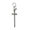 Alloy Sword Big Pendant Decorations HJEW-JM01547-4