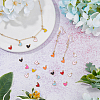 HOBBIESAY 128Pcs 8 Colors Alloy Enamel Charms ENAM-HY0002-97-5