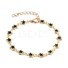 Alloy Enamel Star Link Chain Bracelets & Necklaces Jewelry Sets SJEW-JS01140-8