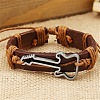 Zinc alloy environmentally friendly guitar accessories genuine leather bracelet XT4620-4-1