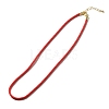 Nylon Milan Cord Necklace Making MAK-M028-01G-22-4