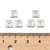 Brass Rhinestone Spacer Beads RSB072-02S-3