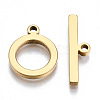 201 Stainless Steel Toggle Clasps X-STAS-Q241-007G-NF-1