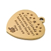 PVD Vacuum Plating 201 Stainless Steel Pendants STAS-L079-25G-04-2