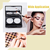 SUPERFINDINGS 6 Sets Plastic Empty Eyeshadow Makeup Palette Containers with 2 Aluminum Pans and Mirror MRMJ-FH0001-25-6