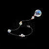 Glass Teardrop Pendant Decorations HJEW-TA00015-5