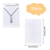Fingerinspire Flannelette and Plastic Necklace Display Cards DIY-FG0001-76-2