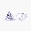 Cubic Zirconia Pointed Back Cabochons ZIRC-WH0001-A06-2