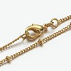 Brass Chain Necklaces X-MAK-F013-07G-2