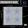 Star shape Glass Hotfix Rhinestone DIY-WH0558-99A-2