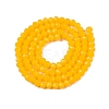 Opaque Solid Color Imitation Jade Glass Beads Strands EGLA-A044-P4mm-D29-3