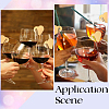 Acrylic Mirror Wine Glass Charms AJEW-SC0002-53B-01-5