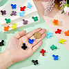 24Pcs 8 Colors Handmade Lampwork Beads LAMP-DC0001-27-3